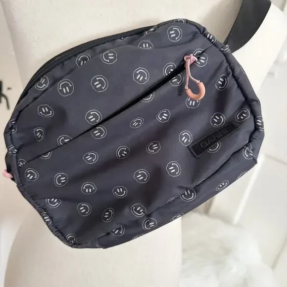 Ganni Smiley Face Crossbody Bag - Picture 2 of 7